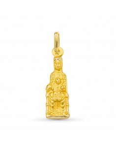 18K SILUETA ORO AMARILLO VIRGEN DE MONTSERRAT 23 X 8 MM