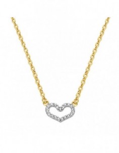 Bicolor Corazon Cadena