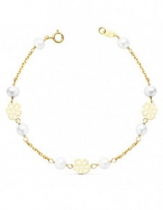 Pulsera Comunion Flores