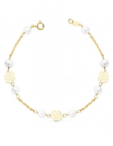 Pulsera Comunion Flores
