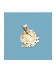 18K COLGANTE MARIPOSA LASER