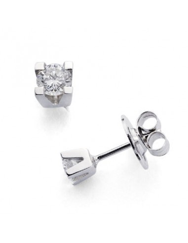 18K PENDIENTES DIAMANTES TALLA BRILLANTE 0.20 QTES. SI-H