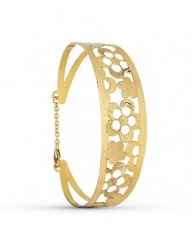 Pulsera Rigida Flores