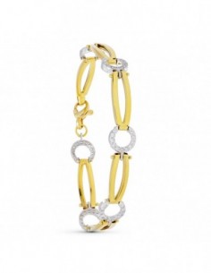 Pulsera Bicolor Circonita