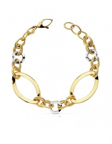 Pulsera Bicolor Hueca