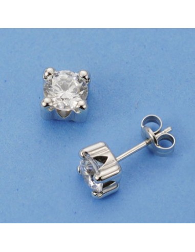 18K PENDIENTES GARRAS. 5 X 5 MM.