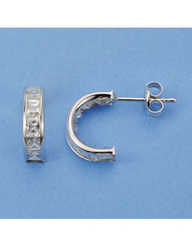 18K PENDIENTES CARRIL. 10 X 3 MM.