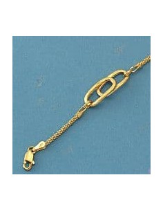 18K PULSERA ESLABONES. 4.45 GRS.