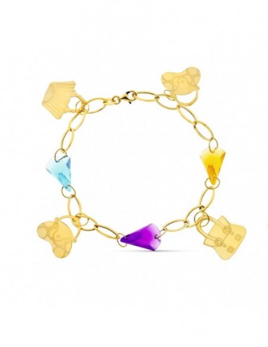 Pulsera Piedras Colores