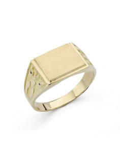 18K SELLO CADETE TALLADO. 4.40GRS.