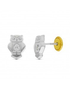 18K PENDIENTES ORO AMARILLO KITTY ESMALTE. 10 X 7 MM.