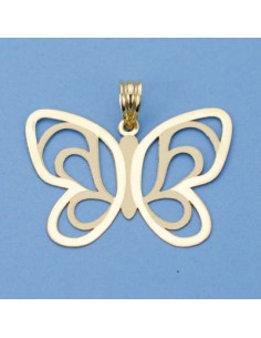 18K COLGANTE LASER MARIPOSA. 32 X 24 MM.