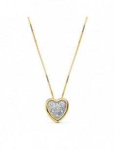 Corazon Cadena Bicolor 2