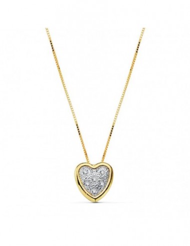 Corazon Cadena Bicolor
