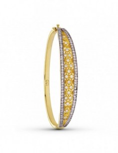 Pulsera Rigida Bicolor
