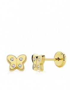 18K COLGANTE LETRA "C" CIRCONITA. 23 X 19 MM