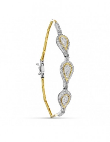 Pulsera Bicolor Circonita