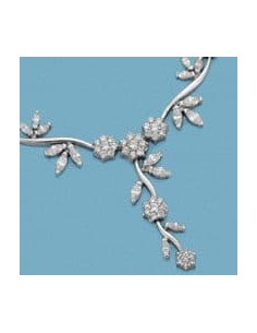 18K GARGANTILLA ORO BLANCO CUAJOS