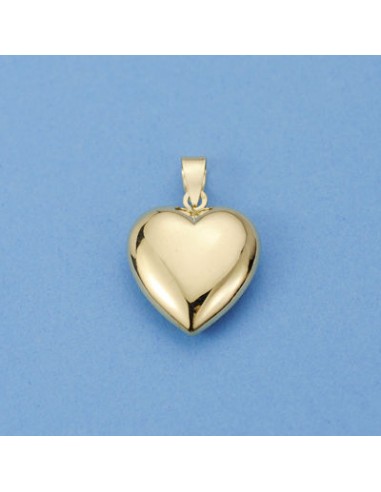 18K COLGANTE CORAZON LISO 19 X 16 MM.