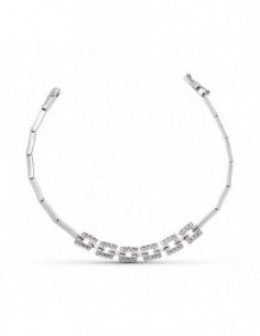 Pulsera Blanco Cuadrados