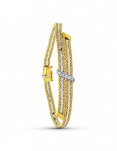 Pulsera Bicolor Circonitas