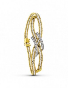 Pulsera Bicolor Hilos