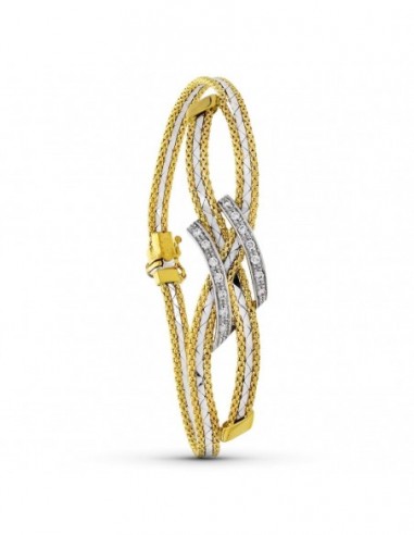 Pulsera Bicolor Hilos