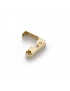 18K FORNITURA ORO AMARILLO CIERRE DE PATO 9X3 MM