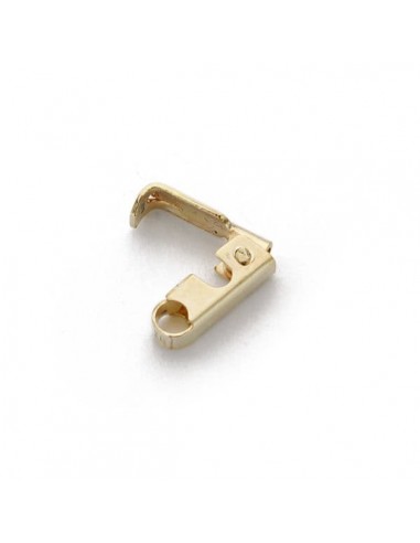 18K FORNITURA ORO AMARILLO CIERRE DE PATO 9X3 MM