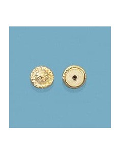 18K FORNITURA TUERCA REDONDA ORO AMARILLO