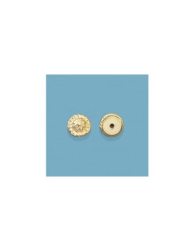 18K FORNITURA TUERCA REDONDA ORO AMARILLO