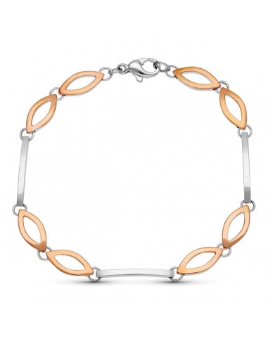 18K PULSERA ORO BICOLOR LONGITUD TOTAL 20CM