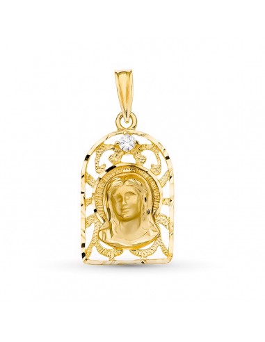 18K MEDALLA ORO AMARILLO VIRGEN NIÑA 21X13 MM