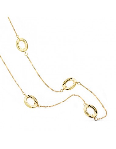 18K GARGANTILLA ORO AMARILLO ESLABONES 80 CM PESO 13.20 GR