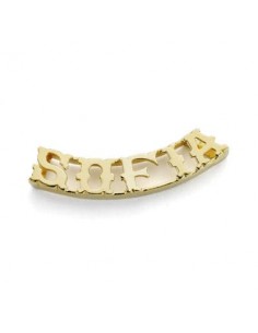 18K COLGANTE NOMBRE PERSONALIZADO ORO AMARILLO 5 LETRAS
