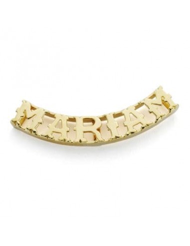 18K COLGANTE ORO AMARILLO NOMBRE PERSONALIZADO 6 LETRAS.