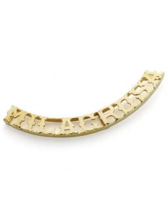 18K COLGANTE NOMBRE PERSONALIZADO 9 ORO AMARILLO LETRAS.