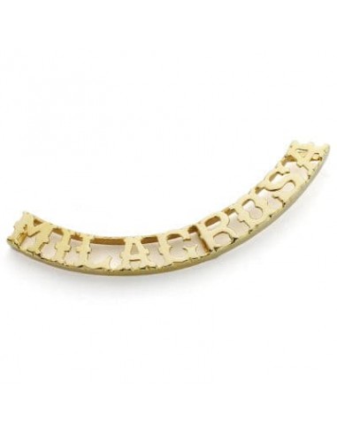 18K COLGANTE NOMBRE PERSONALIZADO 9 ORO AMARILLO LETRAS.