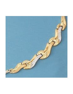 18K GARGANTILLA BICOLOR ESTAMPCION.15.10GRS.