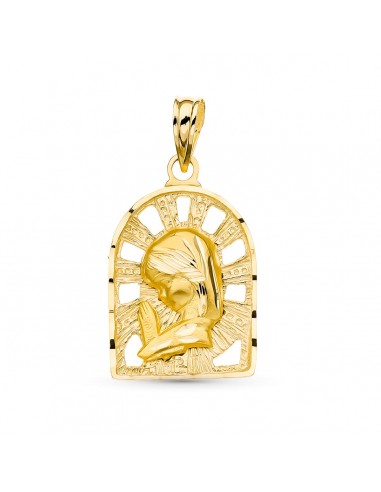 18K MEDALLA ORO AMARILLO VIRGEN NIÑA 22X14 MM