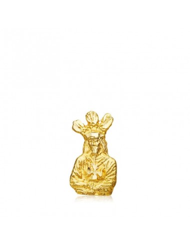 18K CRISTO ORO AMARILLO CAUTIVO SILUETA 13X7 MM
