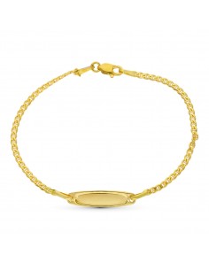 18K ESCLAVA ORO AMARILLO ANCLA 17CM