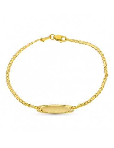 18K ESCLAVA ORO AMARILLO ANCLA 17CM