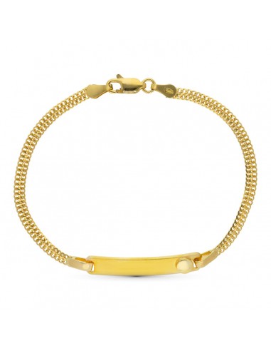 18K ESCLAVA ORO BICOLOR 17CM