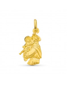 18K MEDALLA ORO AMARILLO SAN ANTONIO SILUETA 20X12 MM