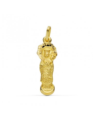 18K MEDALLA SILUETA ORO AMARILLO VIRGEN DE LA ALMUDENA 28X9 MM