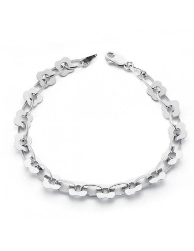 18K PULSERA ORO BLANCO 18.5 CM 7 MM