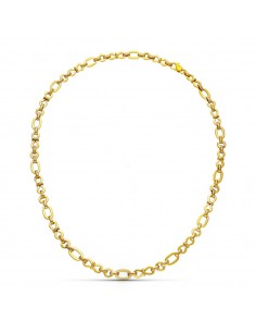 18K GARGANTILLA ORO AMARILLO ESLABONES 45CM
