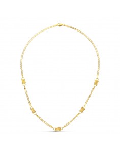 18K GARGANTILLA ORO AMARILLO OSOS 6 MM LARGO 45CM