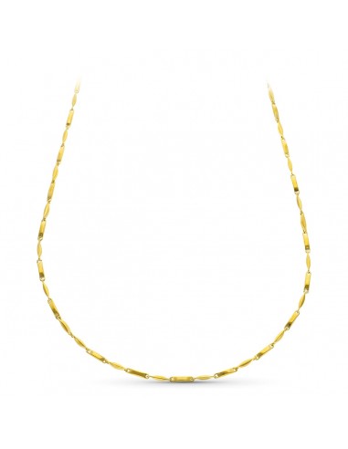18K CADENA ORO AMARILLO TRAMOS HUECA 60CM 2.5 MM